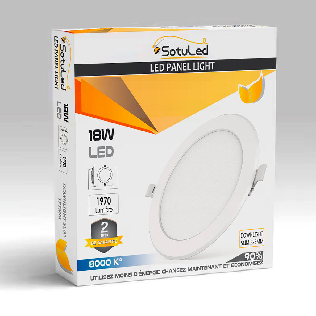 Led Panel Light Downlight Slim - 18w