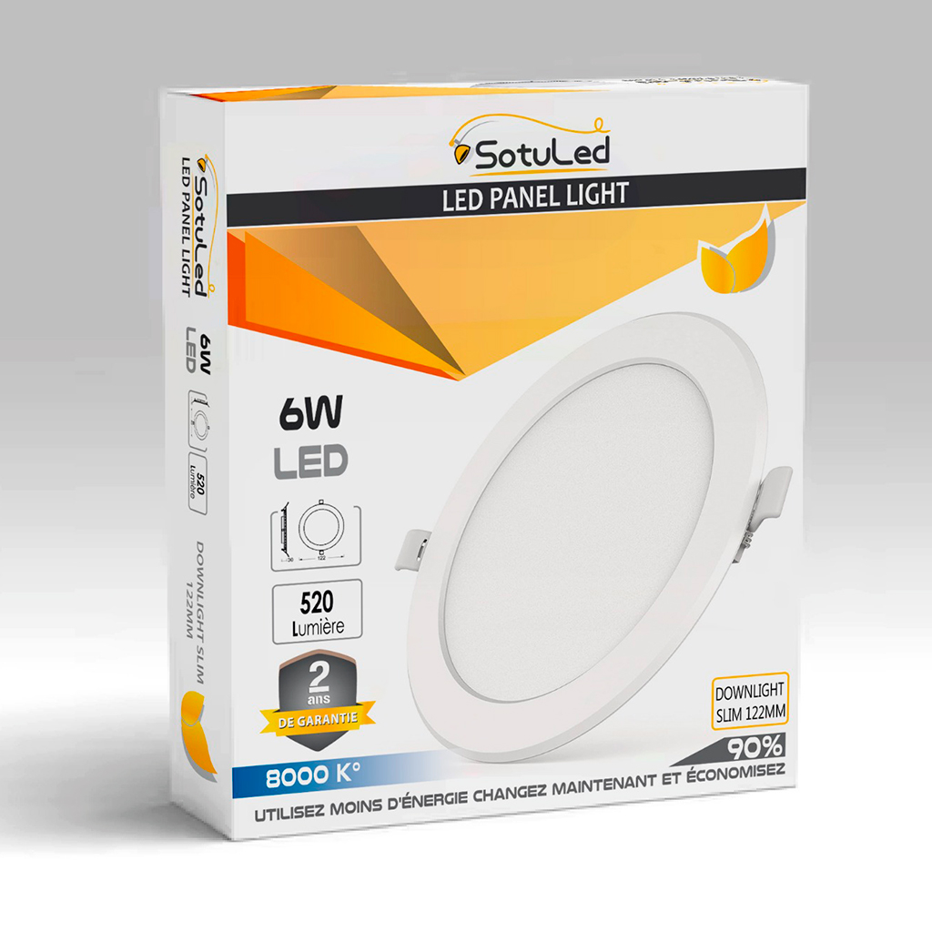 Led Panel Light Downlight Slim - 6w